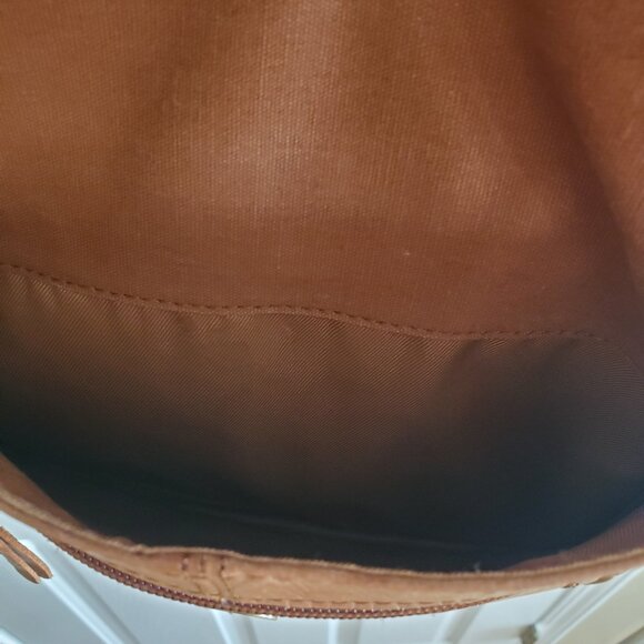 The Sak Ventura convertible backpack in tan/brown Embosses leather - Picture 10 of 14